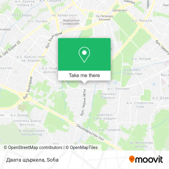 Карта Двата щъркела
