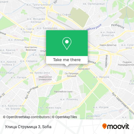 Улица Струмица 3 map
