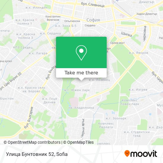 Улица Бунтовник 52 map
