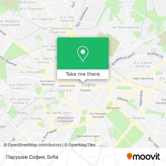 Парушев София map