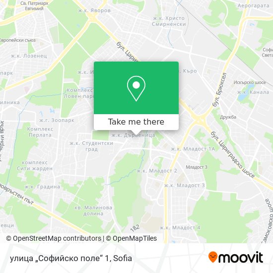 улица „Софийско поле“ 1 map
