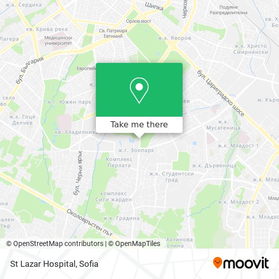 St Lazar Hospital map