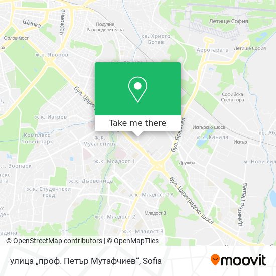 улица „проф. Петър Мутафчиев“ map