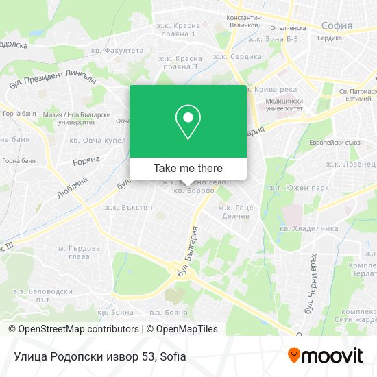 Улица Родопски извор 53 map