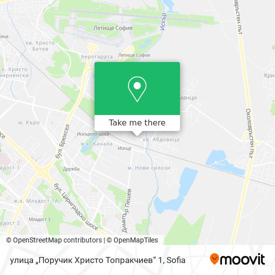 улица „Поручик Христо Топракчиев“ 1 map