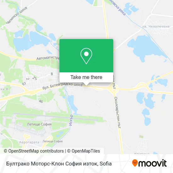 Карта Бултрако Моторс-Клон София изток