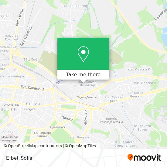 Efbet map