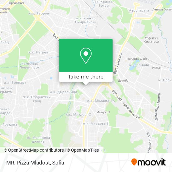 Карта MR. Pizza Mladost