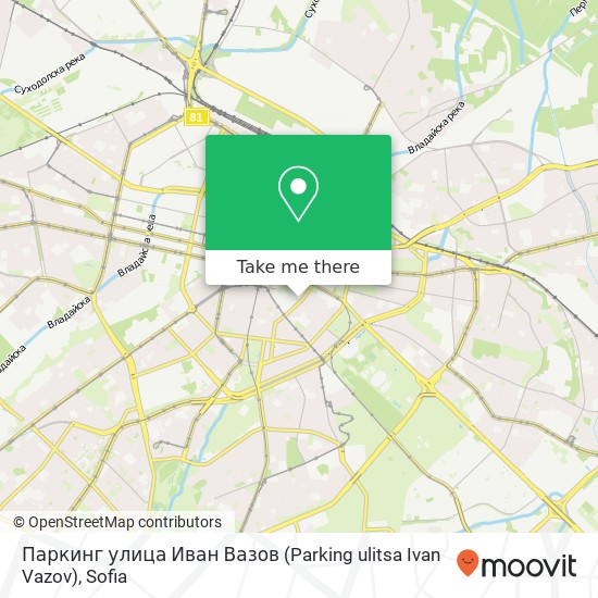 Карта Паркинг улица Иван Вазов (Parking ulitsa Ivan Vazov)