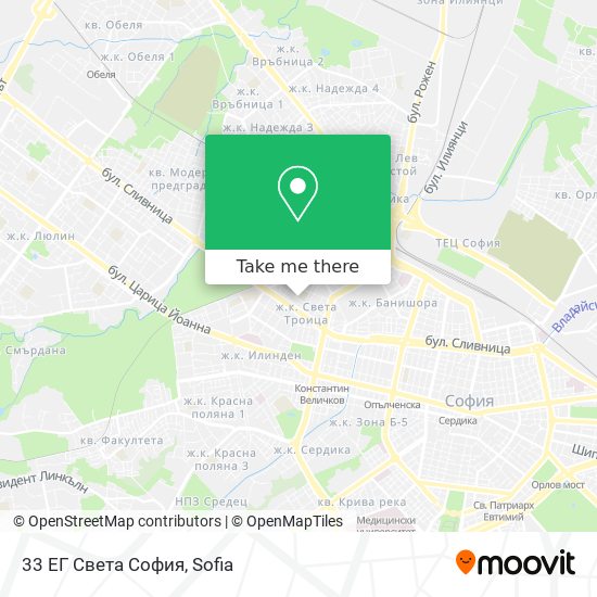 33 ЕГ Света София map