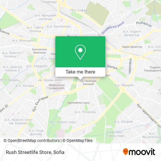 Rush Streetlife Store map