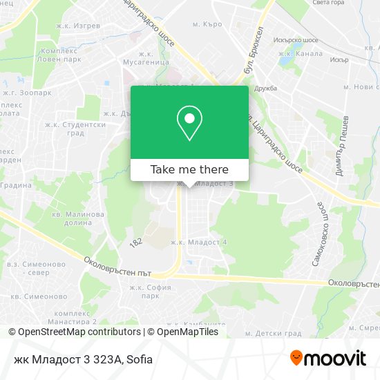 жк Младост 3 323А map
