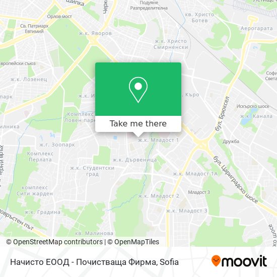 Начисто ЕООД - Почистваща Фирма map