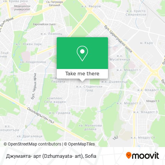 Джумаята- арт (Dzhumayata- art) map