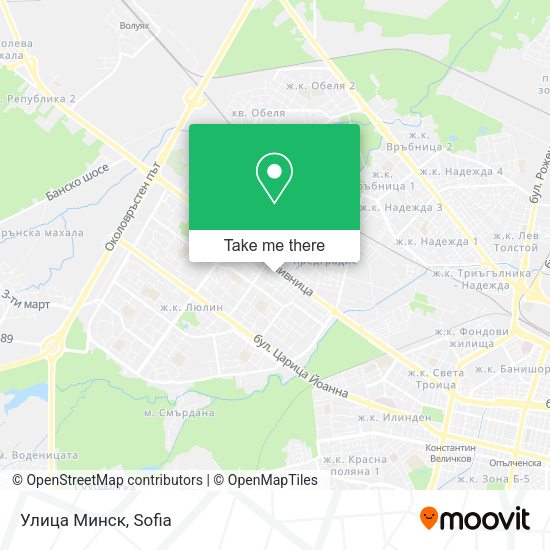Карта Улица Минск