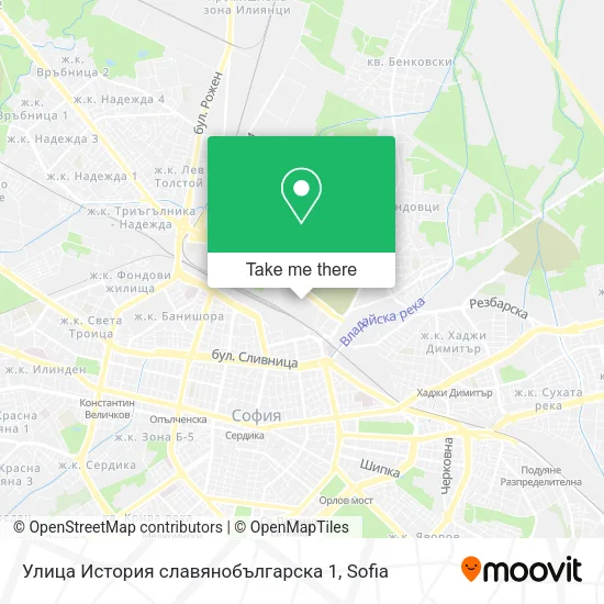 Карта Улица История славянобългарска 1