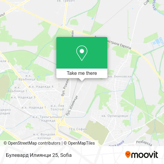 Карта Булевард Илиянци 25