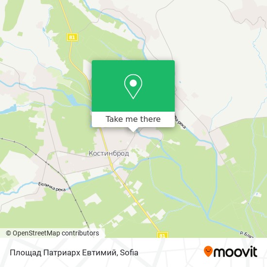 Площад Патриарх Евтимий map