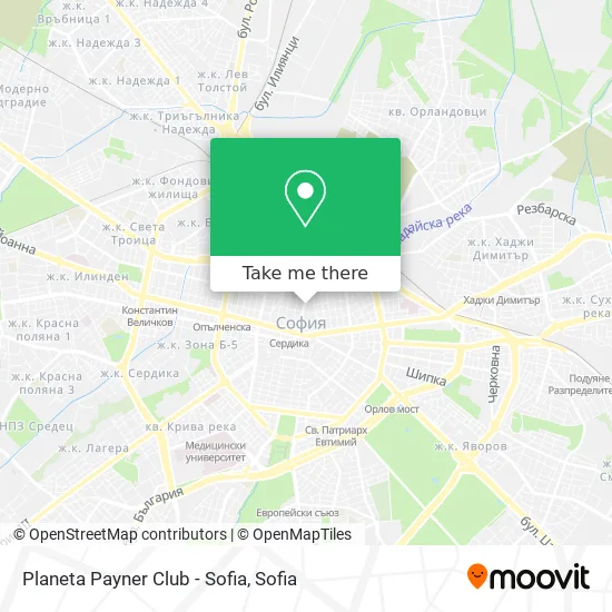 Карта Planeta Payner Club - Sofia
