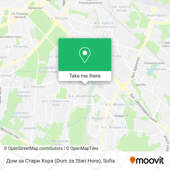 Карта Дом за Стари Хора (Dom za Stari Hora)