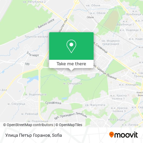 Улица Петър Горанов map