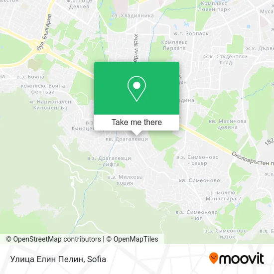 Карта Улица Елин Пелин