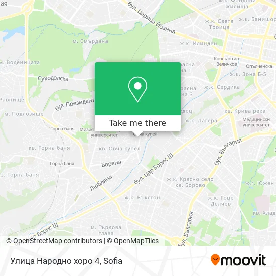 Карта Улица Народно хоро 4