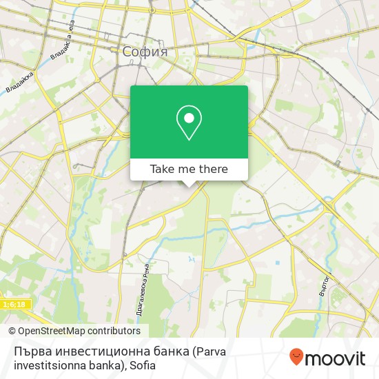 Първа инвестиционна банка (Parva investitsionna banka) map