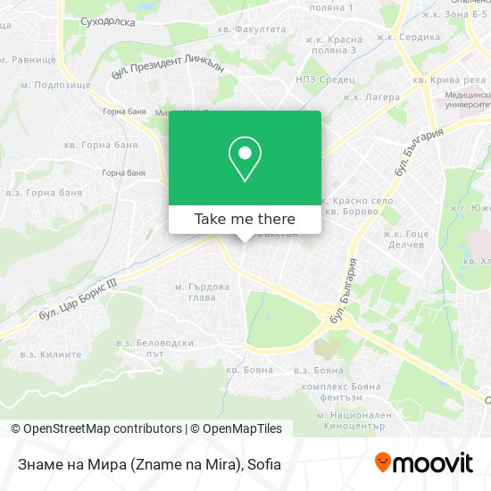 Знаме на Мира (Zname na Mira) map