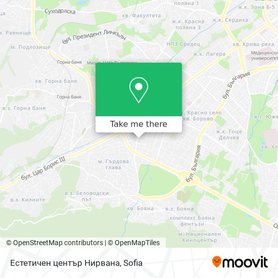 Естетичен център Нирвана map