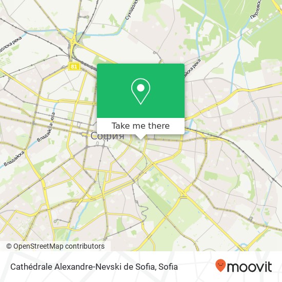 Cathédrale Alexandre-Nevski de Sofia map