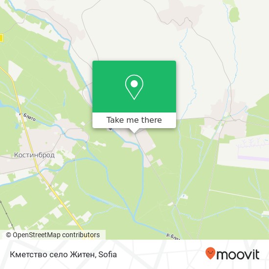 Кметство село Житен map