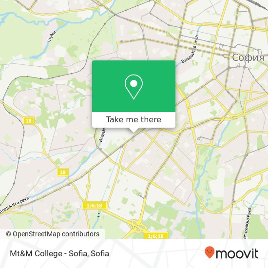 Mt&M College - Sofia map