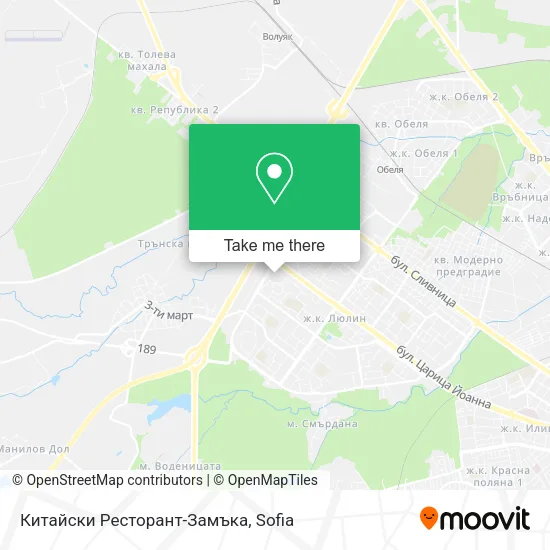 Карта Китайски Ресторант-Замъка