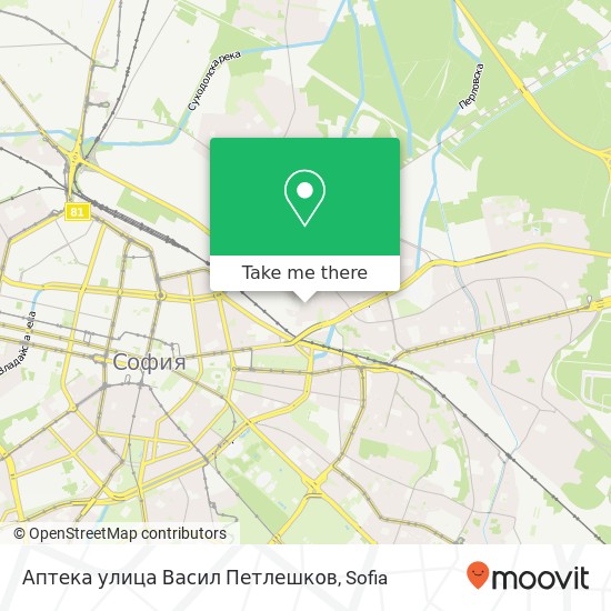 Аптека улица Васил Петлешков map