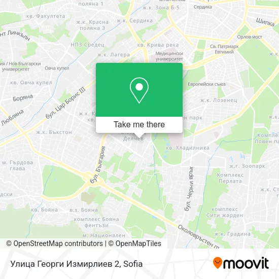Карта Улица Георги Измирлиев 2