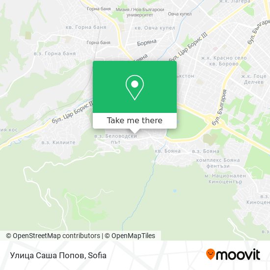 Улица Саша Попов map