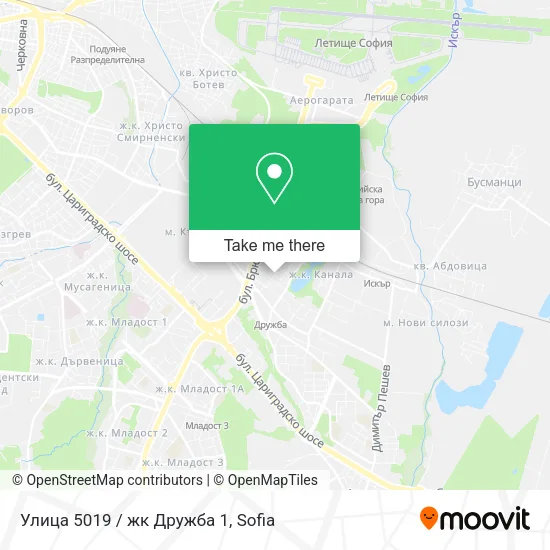 Карта Улица 5019 / жк Дружба 1