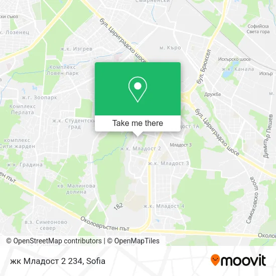 Карта жк Младост 2 234