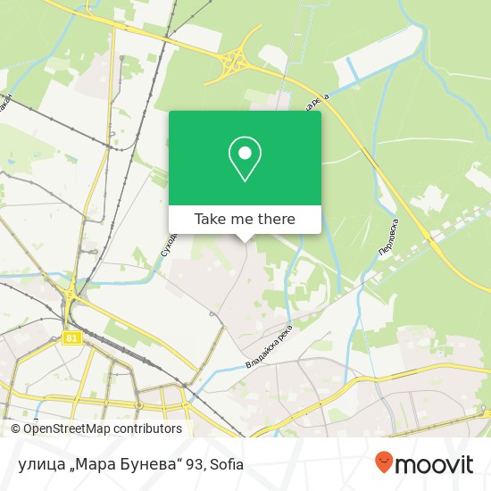 Карта улица „Мара Бунева“ 93