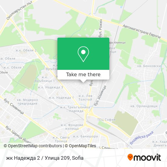жк Надежда 2 / Улица 209 map