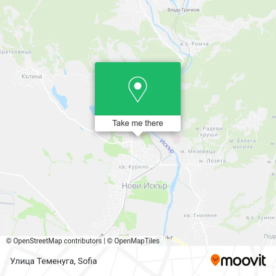 Карта Улица Теменуга