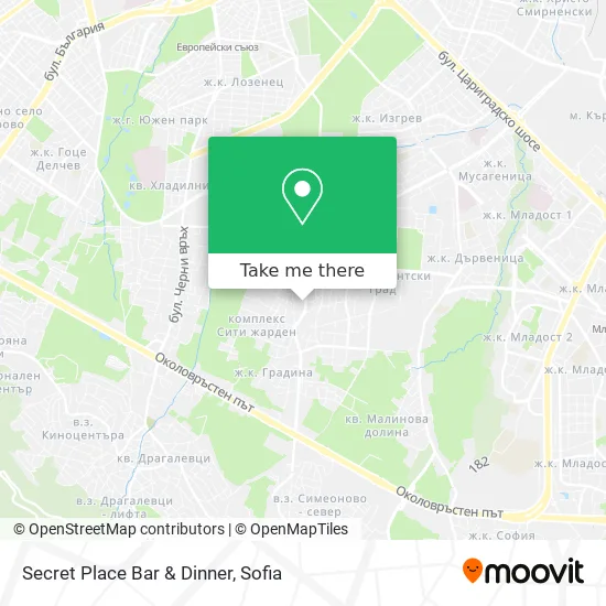 Secret Place Bar & Dinner map