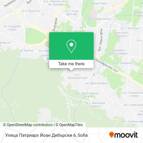 Карта Улица Патриарх Йоан Дебърски 6