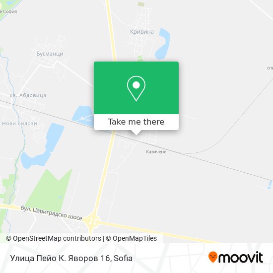 Улица Пейо К. Яворов 16 map