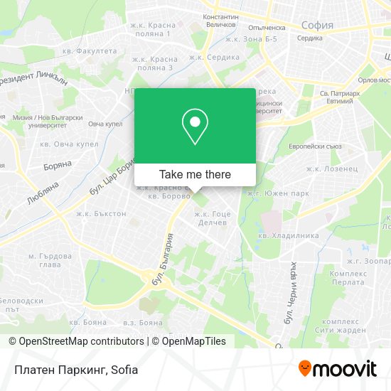 Карта Платен Паркинг