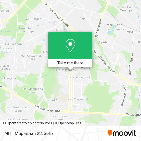 Карта ЧПГ Меридиан 22