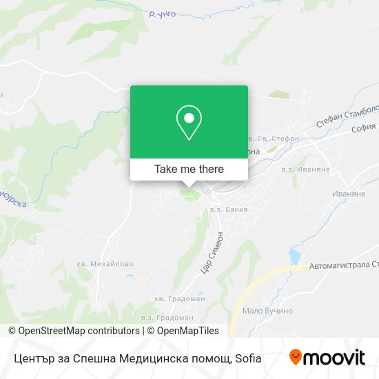 Карта Център за Спешна Медицинска помощ
