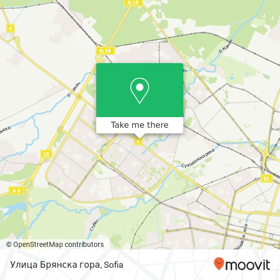 Улица Брянска гора map