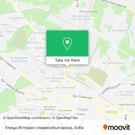 Карта Улица История славянобългарска